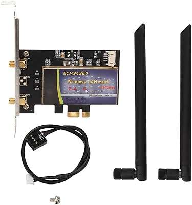 Carte sans fil pcie double bande 1200mbps 2.4g 300mbps 5g 867mbps adaptateur wifi de bureau. Ne cherchez plus, DIAYTAR COTE D'IVOIRE  est le site discount ultime pour toutes vos envies shopping. Laissez-vous surprendre par notre gamme variée, allant des produits pour la maison aux accessoires high-tech indispensables à la vie moderne, et bénéficiez des prix les plus bas du marché. Explorez notre boutique en ligne dès aujourd'hui et faites de bonnes affaires en un clic !