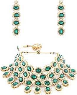 Parure de bijoux de mariée en perles zaveri pour femme (vert) (zpfk8645). Ne payez pas le prix fort lorsque vous pouvez obtenir des produits discount de qualité chez DIAYTAR COTE D'IVOIRE  ! Notre boutique en ligne généraliste regorge d'offres incroyables pour la maison, l'électroménager, l'informatique et la mode. Faites des économies dès maintenant et découvrez notre sélection à prix réduits.