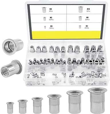 Ensemble d'écrous à rivets en acier inoxydable 304 assortis de 126. Ne payez pas le prix fort, découvrez DIAYTAR COTE D'IVOIRE  ! Notre boutique en ligne généraliste vous propose une variété de produits discount, des essentiels pour la maison aux appareils électroniques, en passant par la mode et les gadgets. Bénéficiez de prix abordables et de promotions attractives pour réaliser des économies significatives sur vos achats en ligne.
