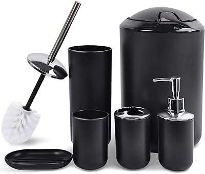Ensemble d'accessoires de salle de bain cerpure comprenant un distributeur de savon un porte brosse à dents une tasse. DIAYTAR COTE D'IVOIRE, votre partenaire de confiance pour des achats en ligne économiques et variés. Explorez notre sélection exceptionnelle d'articles discount pour la maison, l'électroménager, l'informatique, la mode et les gadgets, afin de trouver les meilleures affaires. Optimisez votre expérience d'achat grâce à DIAYTAR COTE D'IVOIRE  et réalisez des économies substantielles dès maintenant.