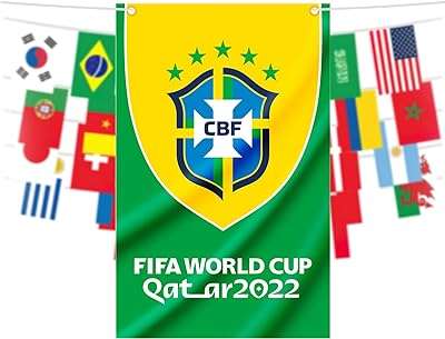 Logo de l'équipe nationale de football drapeaux suspendus et logo du trophée décoration des fans football. DIAYTAR COTE D'IVOIRE  - Votre solution en ligne pour des achats discount sans compromis. Plongez dans notre univers où vous trouverez tout ce dont vous avez besoin, de l'électroménager aux articles tendance en passant par les produits informatiques. Faites des économies sans sacrifier la qualité chez nous !