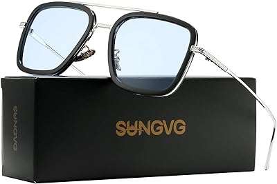 Lunettes de soleil tony stark pour hommes et femmes monture carrée en métal. DIAYTAR COTE D'IVOIRE  est là pour rendre votre budget heureux et votre shopping facile. Parcourez notre gamme complète de produits discount de qualité supérieure allant de la maison à l'électroménager, de l'informatique à la mode, et trouvez des articles pour chaque aspect de votre vie à des prix imbattables!