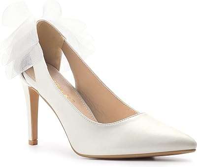Chaussures de mariée avec nœud pour femmes escarpins à bout pointu et talon. Chez DIAYTAR COTE D'IVOIRE, nous rendons le shopping discount accessible à tous. Découvrez notre boutique en ligne où vous trouverez une large gamme de produits pour la maison, l'électroménager, l'informatique, la mode et les gadgets. Profitez de nos prix compétitifs pour réaliser des économies tout en vous faisant plaisir !