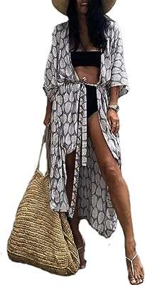 Maillot de bain kimono long teint par nœuds pour femme ouvert sur le devant. Cherchez-vous des produits de qualité à des prix abordables ? Ne cherchez plus ! DIAYTAR COTE D'IVOIRE  propose une sélection diversifiée de produits discount allant des articles ménagers aux produits high-tech, le tout à des prix défiant toute concurrence. N'attendez plus pour faire votre shopping malin.