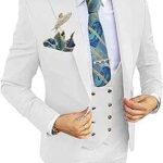 Costume 3 pièces pour hommes coupe cintrée double boutonnage blazer veste pantalon costume de bal. Rejoignez DIAYTAR COTE D'IVOIRE, votre compagnon de shopping à prix malin ! Explorez notre boutique en ligne et découvrez un éventail de produits discount, des articles essentiels pour la maison aux appareils électroménagers, en passant par l'informatique, la mode tendance et les gadgets à petit prix.