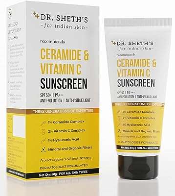 Crème solaire spf 50 dr. sheth's avec céramide et vitamine c pour peaux. Découvrez DIAYTAR COTE D'IVOIRE, votre destination en ligne pour des produits discount de qualité. Avec une vaste sélection d'articles pour la maison, l'électroménager, l'informatique et la mode, nous vous offrons la possibilité de réaliser des économies considérables tout en vous faisant plaisir.