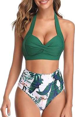 Maillot de bain deux pièces rétro pour femmes taille haute à. DIAYTAR COTE D'IVOIRE  - Votre solution en ligne pour des achats malins à petit prix. Explorez notre vaste gamme de produits discount, des indispensables pour la maison aux dernières nouveautés en matière d'informatique, de mode et de gadgets. Économisez sans compromis sur la qualité en choisissant notre boutique en ligne.
