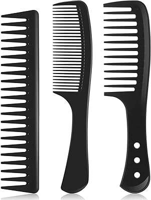 Castiff 3 pièces ensemble de peignes démêlants à dents larges peigne de coiffure en fibre. DIAYTAR COTE D'IVOIRE, votre destination en ligne pour des achats économiques et malins. Avec notre sélection discount de produits pour la maison, l'électroménager, l'informatique, la mode et les gadgets, vous ne trouverez pas de meilleur endroit pour réaliser des économies sans compromettre la qualité. Parcourez notre site dès maintenant et découvrez des prix imbattables.