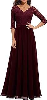 Dentelle floral appliques formelle maxi robe femmes soirée élégante col en v d'invité de mariage. Ne ratez pas les bonnes affaires chez DIAYTAR COTE D'IVOIRE, votre boutique en ligne discount pour tous vos besoins. Explorez notre gamme complète de produits pour la maison, l'électroménager, l'informatique, la mode et les gadgets, et profitez des meilleurs prix du marché sans compromis sur la qualité.