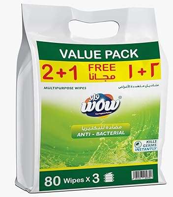 Lingettes antiseptiques multi usages jumbo épaisses 240 feuilles paquet de 3. En quête de produits de qualité à des prix abordables ? DIAYTAR COTE D'IVOIRE  est là pour vous servir. Parcourez notre boutique en ligne et découvrez notre assortiment exhaustif d'articles discount, couvrant tous les univers, de la maison à l'électroménager, en passant par l'informatique, la mode et les gadgets. Vivez une expérience de shopping unique en profitant de tarifs exceptionnels et faites de bonnes affaires en ligne.