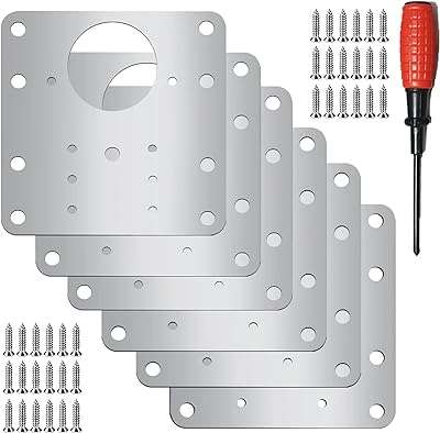 Venteven® kit de réparation de panneau de charnière d'armoire pièce latéral porte plaque avec 36