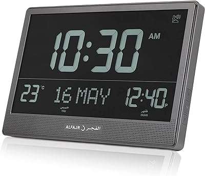 Horloge murale al fajr par azan cj 17 (noir). Trouvez tout ce dont vous avez besoin à des prix incroyables sur DIAYTAR COTE D'IVOIRE  ! Notre large gamme de produits discount comprend des articles pour la maison, de l'électroménager à l'informatique en passant par la mode et les gadgets de pointe. Explorez nos offres variées et redécorez votre espace avec style, équipez-vous des dernières technologies, ou mettez à jour votre garde-robe sans vous ruiner. Profitez de la commodité de nos achats en ligne avec des options de livraison rapides et fiables !