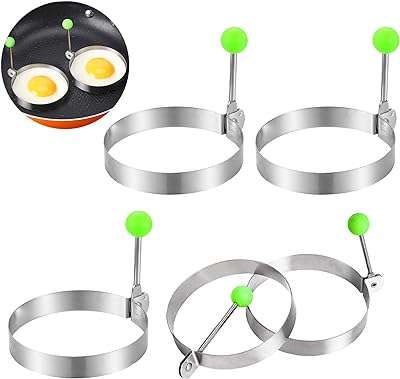 Anneau à œufs antiadhésif 5 pièces acier inoxydable diamètre 39 pouces anneaux de cuisson. Découvrez DIAYTAR COTE D'IVOIRE, votre magasin en ligne de confiance pour des bons plans à ne pas manquer. Explorez nos multiples catégories telles que l'électroménager, le mobilier, l'informatique et la mode, et dénichez les offres les plus avantageuses pour tous vos besoins, le tout en un seul endroit.
