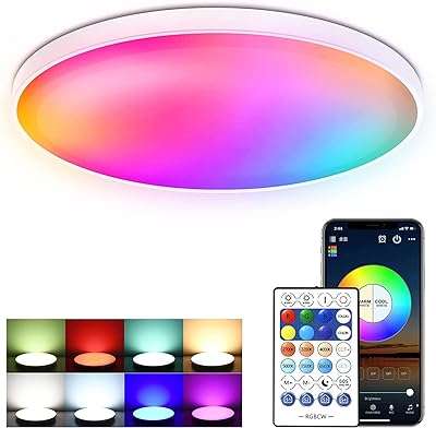 Plafonnier intelligent 30w 12" rgb led bluetooth + contrôle app wifi. Explorez DIAYTAR COTE D'IVOIRE  et découvrez une multitude de produits incroyables à des prix réduits. De l'électroménager aux gadgets en passant par la mode, notre boutique en ligne généraliste offre une vaste sélection pour tous vos besoins à petit prix. Faites des économies tout en vous faisant plaisir en passant commande dès maintenant!