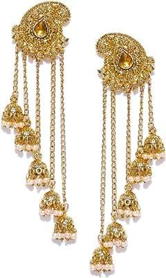 Boucles d'oreilles pendantes pour femmes zavery pearls (or) (zpfk6407). DIAYTAR COTE D'IVOIRE  - Votre fournisseur en ligne pour des produits de qualité à des prix discount. Explorez notre boutique en ligne pour trouver des offres incroyables sur des articles allant des accessoires de mode aux appareils électroniques, en passant par les produits de jardinage et les jouets pour enfants.