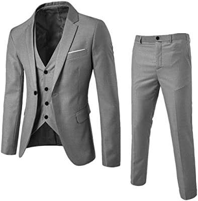 Costume 3 pièces coupe slim pour hommes costumes blazer à un boutonnage. DIAYTAR COTE D'IVOIRE  vous offre un large éventail de produits discount adaptés à tous les budgets. Faites des bonnes affaires sur une sélection d'articles pour la maison, l'électroménager, l'informatique, la mode et les gadgets. Profitez de nos prix cassés et découvrez une nouvelle façon de faire des économies sans sacrifier la qualité !