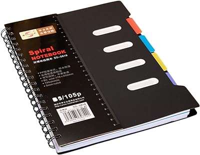 Cahier à spirale classifié carnet de notes divisé par sujet pour l'école le bureau. Bienvenue chez DIAYTAR COTE D'IVOIRE, la référence incontournable pour des achats en ligne à prix réduits ! Parcourez notre collection diversifiée qui comprend tout, des essentiels pour la maison à des appareils électroménagers de premier ordre, des produits informatiques de pointe et des vêtements à la mode, jusqu'aux gadgets uniques que vous ne trouverez nulle part ailleurs. Faites des économies tout en profitant d'une expérience de shopping exceptionnelle.