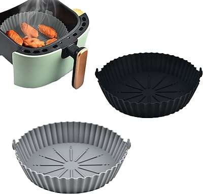Poêle à friteuse air en silicone 2 pièces accessoires universels réutilisables pour air. Ne payez pas plus cher pour vos achats ! DIAYTAR COTE D'IVOIRE  propose une sélection de produits discount pour tous les budgets, allant de la maison à l'électroménager en passant par l'informatique, la mode et les gadgets. Faites des économies sans compromis sur la qualité !