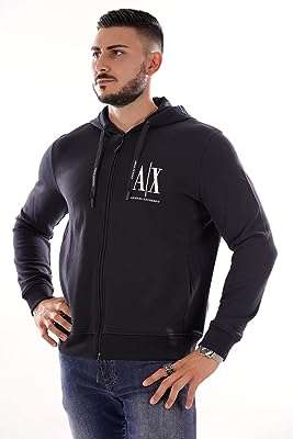 Sweat à capuche armani exchange icon pour homme bleu. DIAYTAR COTE D'IVOIRE  est votre complice pour des achats malins. Explorez notre boutique en ligne et dénichez des affaires incroyables sur une gamme variée de produits, allant de l'informatique à la maison en passant par la mode. Optez pour des produits de qualité à prix discount, sans compromis.