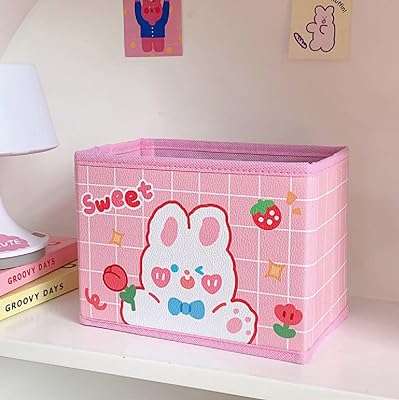 Boîte de rangement de bureau polyvalente avec cloison étanche de style coréen (lapin. DIAYTAR COTE D'IVOIRE  vous offre une expérience d'achat en ligne unique en proposant une multitude de produits discount dans différents domaines. Faites-vous plaisir sans vous ruiner en choisissant parmi notre sélection de produits pour la maison, l'électroménager, l'informatique, la mode et bien plus encore.