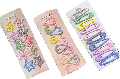 30 pièces pinces à cheveux pour filles jolies étoiles cœurs métalliques colorées en fants. DIAYTAR COTE D'IVOIRE, votre destination incontournable pour des produits discount de qualité. Que vous recherchiez des articles pour la maison, l'électroménager, l'informatique, la mode ou les gadgets, notre boutique en ligne saura répondre à tous vos besoins sans vous ruiner !
