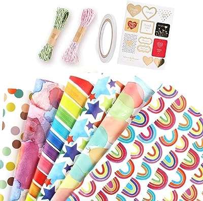 L'ensemble de feuilles d'emballage cadeau comprend 6 pièces de papier avec autocollant et ruban pour fête. Ne payez pas le prix fort, découvrez DIAYTAR COTE D'IVOIRE  ! Notre boutique en ligne généraliste vous propose une variété de produits discount, des essentiels pour la maison aux appareils électroniques, en passant par la mode et les gadgets. Bénéficiez de prix abordables et de promotions attractives pour réaliser des économies significatives sur vos achats en ligne.