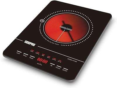 Plaque de cuisson infrarouge programmable geepas 2000w commande tactile écran led. DIAYTAR COTE D'IVOIRE  - Votre destination shopping pour des produits de haute qualité à des prix réduits. Parcourez notre site et découvrez notre vaste sélection de produits, des gadgets aux produits de beauté en passant par les articles de sport et les outils de bricolage, tous disponibles à des tarifs discount.
