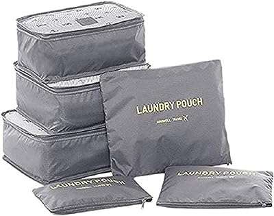 Ensemble de rangement de bagages 6 pièces gris. Besoin de produits à petit prix ? DIAYTAR COTE D'IVOIRE  vous propose une large sélection d'articles discount, allant de la maison à l'électroménager en passant par l'informatique, la mode et les gadgets. Faites des économies en faisant vos achats chez nous !