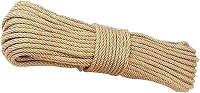 Corde de jute primevi de 20 mètres ficelle de toile naturelle de 4 mm chanvre pour l'emballage. DIAYTAR COTE D'IVOIRE, la référence du shopping à petits prix en ligne ! Parcourez notre sélection impressionnante de produits discount, allant de l'ameublement à l'électroménager, de la mode aux gadgets. Ne sacrifiez pas votre budget pour vous faire plaisir, choisissez notre boutique en ligne pour des économies garanties sur les articles de qualité.
