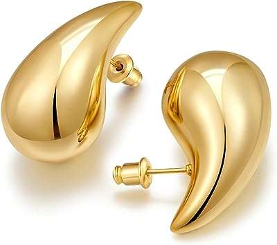 Boucles d'oreilles en or épais pour femmes boucles goutte d'eau en or bijoux à la mode. DIAYTAR COTE D'IVOIRE  est là pour rendre votre budget heureux et votre shopping facile. Parcourez notre gamme complète de produits discount de qualité supérieure allant de la maison à l'électroménager, de l'informatique à la mode, et trouvez des articles pour chaque aspect de votre vie à des prix imbattables!