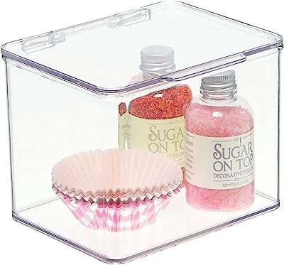Boîte de rangement mdesign en plastique pour cuisine et réfrigérateur avec couvercle. Faites de bonnes affaires dès aujourd'hui avec DIAYTAR COTE D'IVOIRE  ! Parcourez notre boutique en ligne généraliste où vous trouverez une large gamme de produits discount, des articles pour la maison à l'électroménager, en passant par l'informatique et la mode. Profitez de nos prix compétitifs et offrez-vous des produits de qualité à moindre coût.