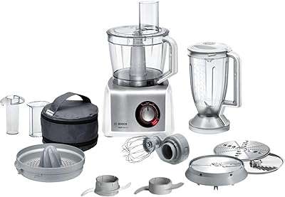 Robot culinaire multifonction bosch 8 1200 watts blanc acier inoxydable brossé. Découvrez DIAYTAR COTE D'IVOIRE, la boutique en ligne généraliste qui propose une large sélection de produits à prix réduits : de l'électroménager à la mode en passant par l'informatique, trouvez tout ce dont vous avez besoin sans vous ruiner !