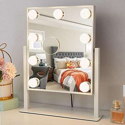 Miroir de courtoisie avec lumières hollywood miroir de maquillage éclairé avec 3 modes. DIAYTAR COTE D'IVOIRE, votre boutique en ligne discount pour toutes vos nécessités. Faites des économies sur vos achats de meubles de maison, d'équipements électroniques, de gadgets et bien plus encore. Profitez de nos prix attractifs sans jamais compromettre la qualité.