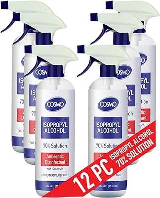 Cosmo 70% alcool isopropylique & spray désinfectant 480ml x 470ml paquet de 12. Découvrez DIAYTAR COTE D'IVOIRE, la référence en matière d'achat malin en ligne, vous proposant une large gamme de produits allant de la mode aux articles informatiques, avec des réductions exceptionnelles.