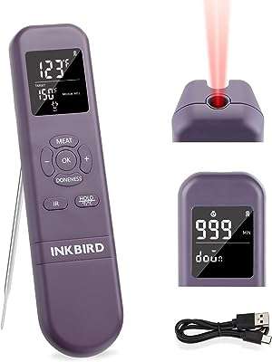 Inkbird thermomètre à viande instantané 3 en 1 thermomètre lecture infrarouge pour température de cuisson. Ne payez plus le prix fort pour des produits de qualité grâce à DIAYTAR COTE D'IVOIRE . Notre boutique en ligne propose une gamme étendue de produits discount, de l'électroménager à l'informatique en passant par la mode et les gadgets. Faites des économies tout en restant à la pointe des tendances !