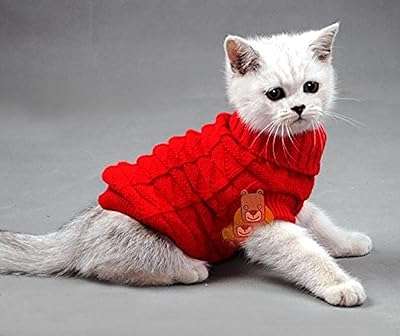 Pull pour chat de compagnie vêtements pour chaton petits chiens col roulé chat doux et chaud. DIAYTAR COTE D'IVOIRE, la boutique en ligne discount qui révolutionne votre shopping quotidien ! Profitez de prix mini sur une large gamme de produits, de la literie aux ordinateurs en passant par les appareils électroménagers et les tendances mode. Ne manquez pas nos offres exceptionnelles pour faire de bonnes affaires !