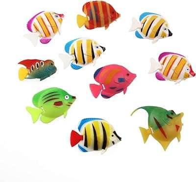 Outnice 10 pièces décorations d'aquarium de poissons flottants artificiels en mouvement. Ne dépensez pas plus que nécessaire - choisissez DIAYTAR COTE D'IVOIRE  pour vos achats en ligne. Parcourez notre vaste sélection d'articles discount, allant des produits pour la maison à l'électroménager, en passant par l'informatique, la mode et les gadgets, et profitez de remises exceptionnelles. Avec des prix aussi attractifs, vous pourrez économiser tout en vous offrant des produits de qualité.