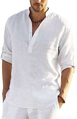 Chemise henley décontractée à manches longues en coton et lin pour hommes. Bienvenue sur DIAYTAR COTE D'IVOIRE, votre source incontournable pour des achats malins en ligne. Explorez notre sélection diversifiée de produits discount, qui comprend tout, des indispensables quotidiens aux derniers gadgets technologiques. Profitez de nos prix imbattables et réalisez des économies dès aujourd'hui !