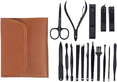 Ensemble de manucure yalova kit de soins en acier inoxydable de 18 pièces kit avec étui. Découvrez DIAYTAR COTE D'IVOIRE, où vous trouverez une sélection incomparable de produits discount. De la cuisine à la mode en passant par les gadgets high-tech, notre boutique en ligne vous offre la possibilité d'économiser tout en profitant de produits de qualité pour tous les aspects de votre vie.