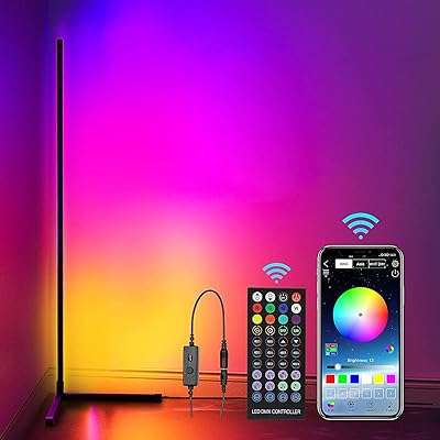 Lampe d'angle au sol hocc lampe rvb à changement de couleur avec bluetooth et télécommande. DIAYTAR COTE D'IVOIRE, votre boutique en ligne préférée pour des offres discount exceptionnelles. Explorez notre assortiment varié comprenant des produits de qualité pour la maison, l'électroménager, l'informatique, la mode et les gadgets, le tout à des prix défiant toute concurrence. Faites confiance à notre expertise et profitez d'une expérience d'achat en ligne pratique et avantageuse.