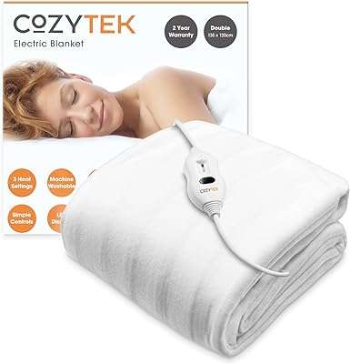 Couverture électrique double cozytec couverture à commande unique avec 3 réglages de chaleur. Avec DIAYTAR COTE D'IVOIRE, achetez malin et économisez sur tous vos achats en ligne. Profitez de réductions exceptionnelles sur une multitude de produits, du petit électroménager aux vêtements et accessoires tendance. Optimisez votre budget avec DIAYTAR COTE D'IVOIRE  dès aujourd'hui !