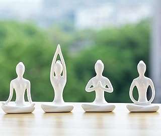 4 pièces figurines de yoga décoration de table de méditation sculpture accents spirituels d'étagère pour la maison. DIAYTAR COTE D'IVOIRE  - Votre destination en ligne pour des offres discount sur tout ! Parcourez notre vaste sélection de produits pour équiper votre maison avec des électroménagers, des articles de mode tendance et même des gadgets technologiques, le tout à des prix incroyables. Ne manquez pas nos super promotions et économisez dès aujourd'hui !