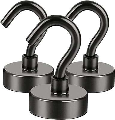 Crochets polyvalents noirs magnétiques dimag 22 lb en néodyme robuste avec placage en nickel pour cuisine. DIAYTAR COTE D'IVOIRE  - votre source de bons plans pour tous vos besoins en matière de produits discount. Avec une gamme variée de linge de maison, d'appareils électroménagers, d'articles informatiques et bien plus encore, nous sommes votre guichet unique pour des économies substantielles. Faites vos achats en ligne en toute confiance et profitez des meilleurs prix sur le marché.