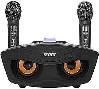 Mologita sd306 double microphone de karaoké sans fil version améliorée portable canal pour soirée