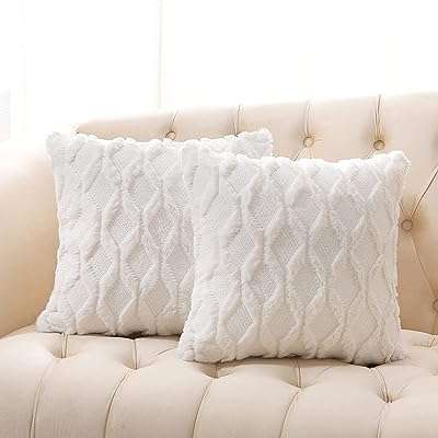 Housses de coussin en peluche polaire velours doux et confortable 2