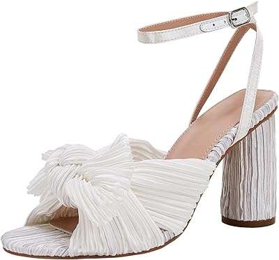Sandales de mariage à talons épais et bout ouvert pour femmes avec nœud. Ne manquez pas l'opportunité de faire de bonnes affaires sur DIAYTAR COTE D'IVOIRE . Notre boutique en ligne propose une large gamme de produits discount, allant des articles ménagers essentiels aux dernières tendances en matière d'électronique et de mode. Profitez de nos prix imbattables et économisez dès maintenant sur tous vos achats !