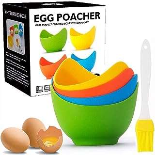 Pocheuse à œufs paquet de 4 en silicone coloré avec brosse. DIAYTAR COTE D'IVOIRE, la référence en matière de bonnes affaires en ligne ! Profitez de prix imbattables sur une large sélection de produits discount, allant des articles pour la maison à l'électroménager, en passant par l'informatique et les dernières tendances mode. Ne laissez pas passer nos offres exceptionnelles et économisez dès maintenant !