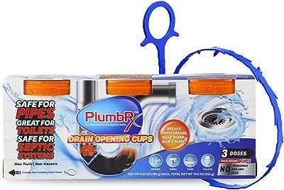 Tasses d'ouvre égout plumberx | débouchage de canalisations nettoyant pour toilettes et baignoires. DIAYTAR COTE D'IVOIRE  - Votre guichet unique pour des achats discount en ligne. Découvrez notre catalogue diversifié regorgeant de produits pour la maison, l'électroménager, l'informatique, la mode et les gadgets, le tout à des prix avantageux. Naviguez facilement sur notre site convivial et trouvez les meilleures offres pour vos besoins du quotidien.