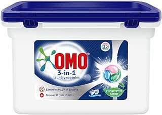 Ensemble de lessive liquide omo 15 pièces parfumé à l'eucalyptus 3 en 1. Avec DIAYTAR COTE D'IVOIRE, vous pouvez profiter de produits discount de qualité supérieure sans compromettre votre budget. Notre boutique en ligne propose une vaste sélection d'articles, allant des essentiels pour la maison aux gadgets dernier cri, tous proposés à des prix compétitifs pour vous offrir un véritable rapport qualité-prix.