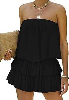 Barboteuse ample sans bretelles à épaules dénudées pour femme. Faites de bonnes affaires dès aujourd'hui avec DIAYTAR COTE D'IVOIRE  ! Parcourez notre boutique en ligne généraliste où vous trouverez une large gamme de produits discount, des articles pour la maison à l'électroménager, en passant par l'informatique et la mode. Profitez de nos prix compétitifs et offrez-vous des produits de qualité à moindre coût.